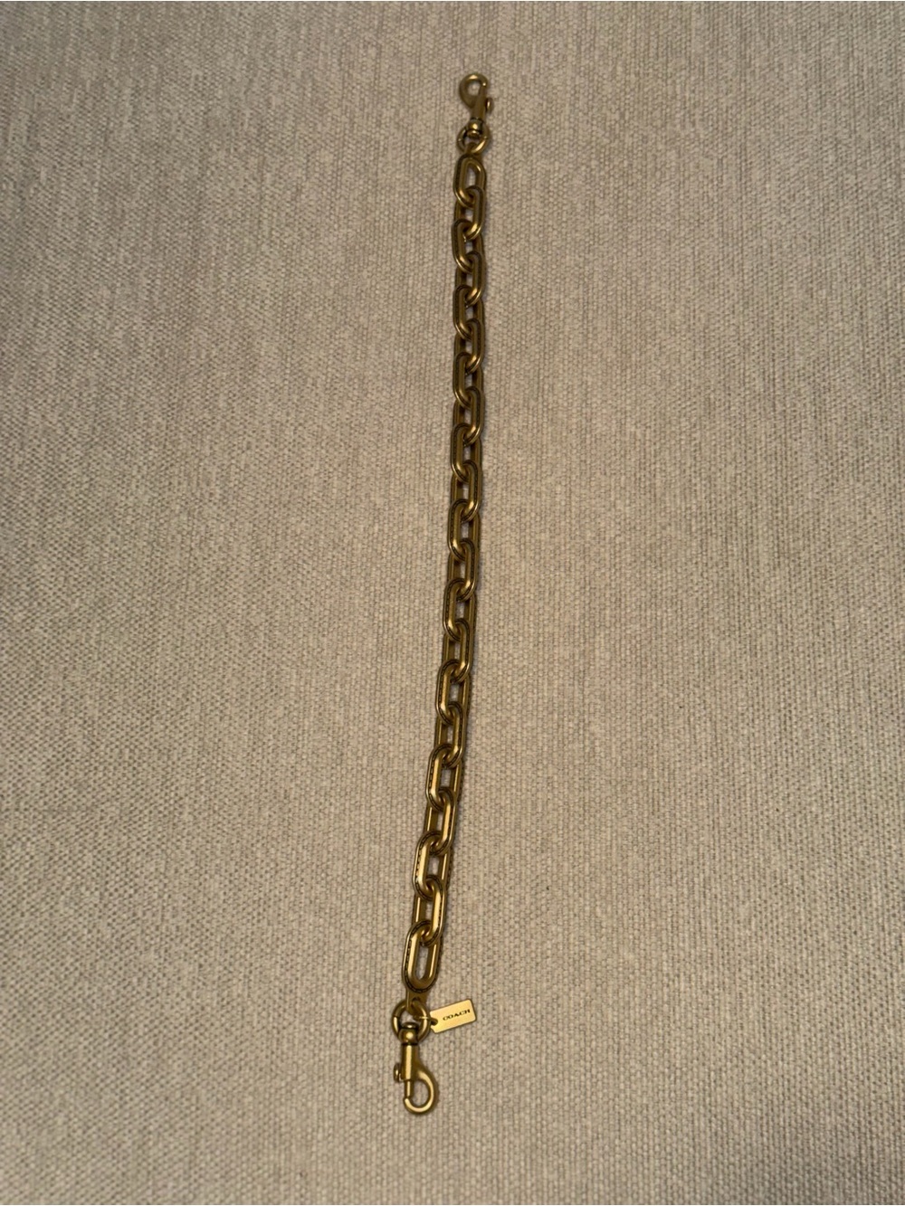 Coach Brass Chain Link Shoulder Strap - Gold Tone - Picture 3 of 5